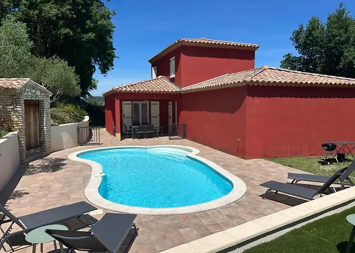 Des Oliviers Avec Piscine Privee - 5min Des Gorges Ardeche Holiday home Saint-Julien-de-Peyrolas